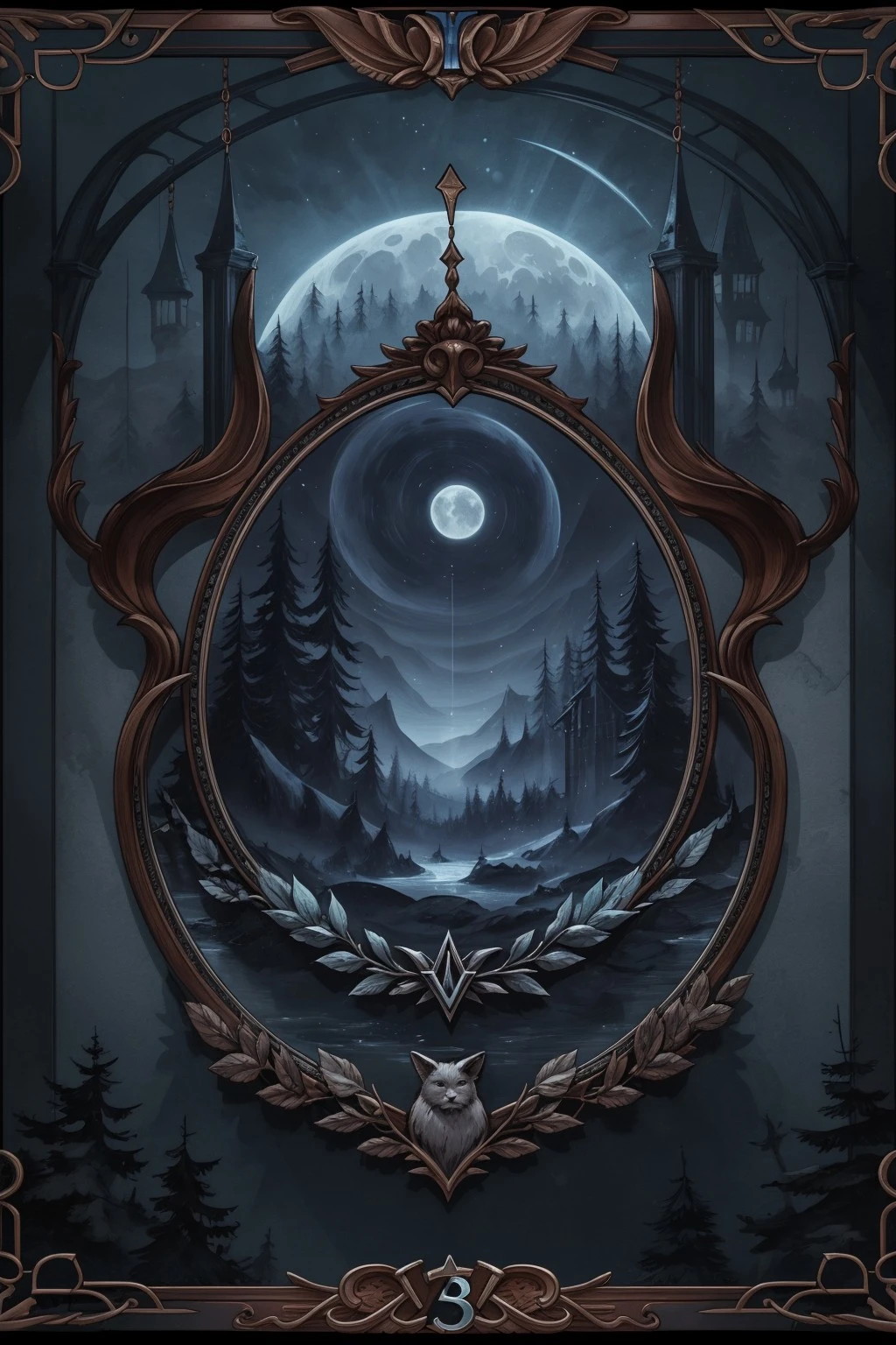 moon, frame, gwentCB01_soul3142,<lora:gwentCB01-10:0.7>,
