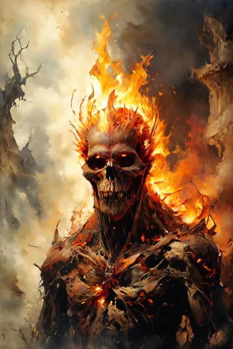 Detailed digital portrait of a <lora:RPGFireElementalXL:0.7> fire elemental at a Underground catacombs with ancient tombs, <lora:Ethereal_Grace:0.7>, <lora:ParchartXL-1.5:0.7> on parchment, <lora:xl_more_art-full_v1:0.5>, <lora:ral-bnz-sdxl:0.7> ral-bnz