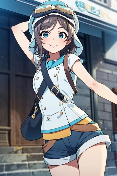((masterpiece,best quality)), absurdres,
<lora:You_Genjitsu_no_Yohane:0.7>, You_Genjitsu_no_Yohane, shorts,
solo, smiling, looking at viewer, cowboy shot,
cinematic composition, dynamic pose,