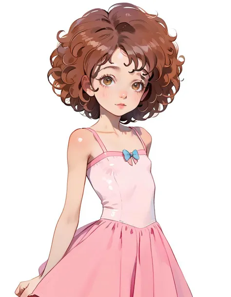 score_9,score_8_up,score_7_up, 1girl, flat chest, tiny tits, 24yo, cute woman, narrow waist, skinny, long brown curly hair, perfect rounded breasts. dress,, possmach, embedding:safe_pos, embedding:civit_nsfw