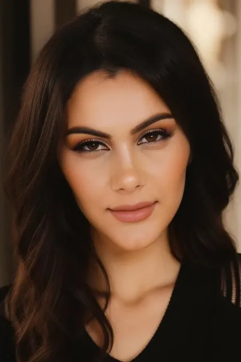 valentinanappilora,(wearing a black sweater:1.2),(RAW photo, best quality), (realistic, photo-realistic:1.4), masterpiece, an extremely delicate and beautiful, extremely detailed, 2k wallpaper, Amazing, finely detail, extremely detailed CG unity 8k wallpaper, ultra-detailed, highres, soft light, beautiful detailed girl, extremely detailed eyes and face, beautiful detailed nose, beautiful detailed eyes,cinematic lighting,city lights at night,perfect anatomy,slender body,smiling <lora:valentinanappilora:1>