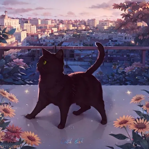 <lora:style_cat:0.9> cat, ink, calico cat, kittens, playing, playful, cute, outside, garden, flowers, sky,
(best quality:1.15), (masterpiece:1.15), (detailed:1.2), 8k uhd,