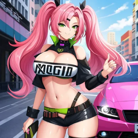 digital painting of NicoleDemaraZZZ with pink_hair and green_eyes,
high contrast, high saturation, <lora:epiNoiseoffset_v2:0.6>,
car,
city,
street,
crowd
looking at viewer,
(seductive smirk:0.6),
(smiling:1.0),
<lora:NicoleDemaraZZZ:1>