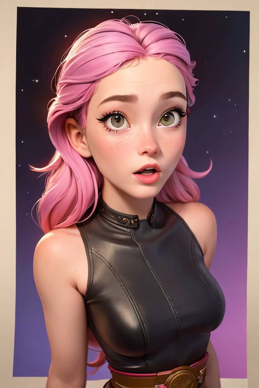((Jedi girl)) ((Evan Rachel Wood )), RAW photograph explosion of color, in space, stars hotography RAW photograph explosion , , vintage Polaroid Swinger, 35mm f/1.2, 1/260s, ISO 50, by Frank Frazetta ((sticky skin:1.2)) short stature