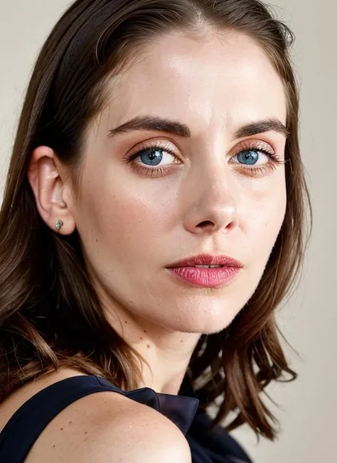 close up portrait of sks woman , by Flora Borsi, style by Flora Borsi, bold, bright colours, ((Flora Borsi)), by Dorothea Lange, <lora:lora-small-alison-brie-v1:1>