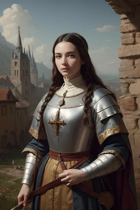 best quality,masterpiece,highly detailed,ultra-detailed, digital painting of medieval, <lora:GoodHands-beta2:1>, <lora:digitalpainting_last:1>