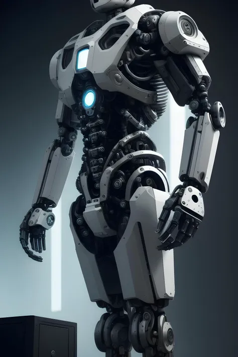 ((Best quality)), ((masterpiece)), (highly detailed:1.3),reelmech,In a future where technology has reached new frontiers, a groundbreaking innovation known as Real Mechanical Parts has emerged, (Low Orbit Remote Access) technology enables the seamless integration of cybernetic and robotic enhancements onto a model human, resulting in astonishingly detailed and lifelike images that blur the boundaries between man and machine.Enter a world where the line between organic and synthetic beings becomes increasingly indistinguishable. The 'Real Mechanical Parts' technology allows individuals to transcend their biological limitations and embrace a new era of enhanced capabilities. Whether it's the precision and strength of robotic limbs, the computational power of cybernetic implants, or the sensory enhancements that bridge the gap between human and machine, these mechanical augmentations offer unprecedented possibilities.As society grapples with the ethical implications and societal impact of this groundbreaking technology, a myriad of stories unfold. The narrative delves into the personal journeys of those who choose to undergo the transformation, exploring their motivations, aspirations, and the profound consequences of merging with technology. The images produced through 'Real Mechanical Parts' capture the intricate details and nuances of cybernetic enhancements, depicting a fusion of human and machine that challenges traditional notions of identity and existence, Beyond the personal stories, Questions arise about the accessibility and affordability of such transformative technology, the divide between those who embrace augmentation and those who remain purely human, and the ever-present debate on the ethical boundaries of human-machine integration. The society depicted in this world grapples with the profound implications of 'Real Mechanical Parts' as it reshapes the fabric of everyday life.In the midst of these complex dynamics, conflicts and tensions arise, (Underground movements advocating for human purity clash with those embracing the potential of cybernetic enhancements, corporations seize the opportunity to capitalize on this emerging market), leading to a power struggle for control over the technology and its distribution, (The struggle for personal identity and societal acceptance intertwines with political intrigue and technological advancements, shaping the destiny of this world.Within the realm of Real Mechanical Parts), explore the multidimensional stories that unfold as humanity evolves into something new and extraordinary, witness the triumphs and tragedies, the exploration of identity, and the exploration of what it means to be human in a world that blurs the lines between biology and machinery, HDR (High Dynamic Range), Ray Tracing, NVIDIA RTX, Super-Resolution, Unreal 5, Subsurface scattering,PBR Texturing, Post-processing, Anisotropic Filtering, Depth of field, Maximum clarity and sharpness, Multi layered textures, Albedo and Specular maps, Surface shading, Accurate simulation of light-material interaction,Perfect proportions, Octane Render, Two-tone lighting, Low ISO,White balance, Rule of thirds, Wide aperature, 8K RAW, Efficient Sub-Pixel, sub-pixel convolution, luminescent particles, ultra sharp, neon color