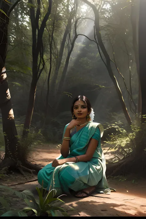 Nandita Mahmood, nanditamahmood, indian actress, singer, woman, 1girl, portrait,
outdoors, forest, light, shadow, detailed shadow, high quality, absurdres,
<lora:Nandita Mahmood:0.6> <lora:lightV1:1>