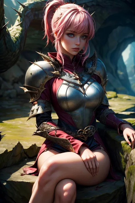 Guerreira ruiva, fantasia, melhor qualidade, 8k, papel de parede, hiper detalhado, Hiper realista, Saia Curta, saia vermelha, Calcinha Branca, calcinha aparecendo, Tanga, realista, d&d, ((camelo)), Calcinha, pernas abertas, pernas separadas, saia para cima, Steel gauntlets, steel boots, steel breastplate, .RAW, ((calcinha transparente: 1.6)),