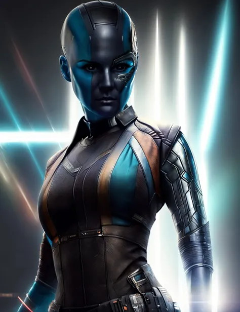 (dark shot:1.4), 80mm, a cyborg woman, posing, by conor harrington <lora:Nebula:1>, soft light, sharp, exposure blend, medium shot, bokeh, (hdr:1.4), high contrast, (cinematic, teal and orange:0.85), (muted colors, dim colors, soothing tones:1.3), low saturation, (hyperdetailed:1.2), (noir:0.4)