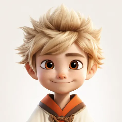 <lora:xiaoka:0.9>,xh,solo,smile,white background,looking at viewer,simple background,male focus,brown eyes,1boy,blonde hair,crownait,freckles,