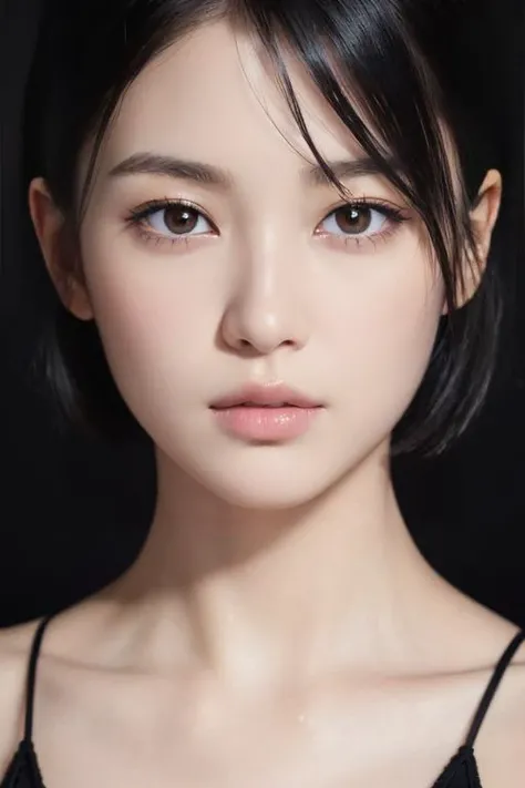 (masterpiece:1.3), (8k, photorealistic, RAW photo, best quality: 1.4), japanese, (1girl), beautiful face, (realistic face), (black hair, short hair:1.3), beautiful hairstyle, realistic eyes, beautiful detailed eyes, (realistic skin), beautiful skin, attractive, ultra high res, ultra realistic, highly detailed, golden ratio,