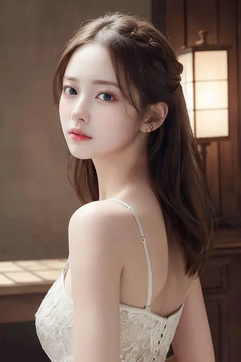 ((masterpiece:1.4, best quality)), ((masterpiece, best quality)), (photo realistic:1.4), professional lighting, physically-based rendering, very cute, extremely detailed eyes and face, eyes with beautiful details, (beautiful japanese girl:1.05), <lora:JapaneseDollLikeness_v15:0.4>, face focus, from back