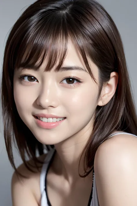 (4k, RAW photo, best quality, masterpiece:1.2), ultra high res, (photo realistic:1.2), High detail RAW color photo, professional photograph,  (realistic, photo realistic:1.4), ((best quality)),japanese girl, angelic smile,face focus
