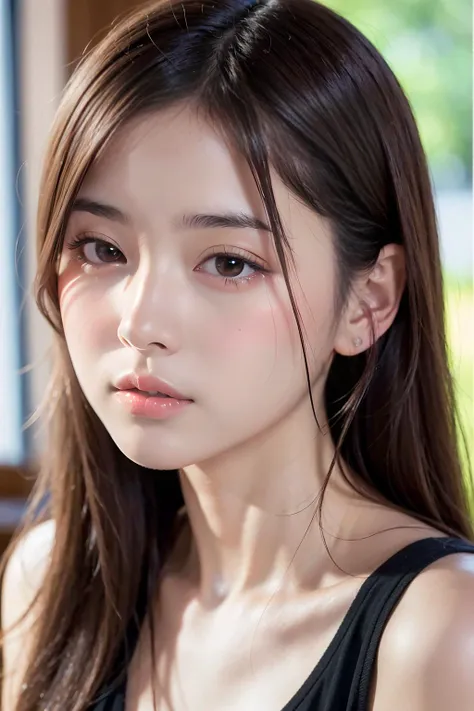 (4k, RAW photo, best quality, masterpiece:1.2), ultra high res, (photo realistic:1.2), High detail RAW color photo, professional photograph, (realistic, photo realistic:1.4), ((best quality)),japanese girl,all fours, full-face blush