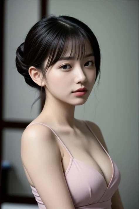 short ponytail hair, short ponytail hair,(4k, RAW photo, best quality, masterpiece:1.2),japanese,1girl,<lora:(SD1.5)_LCM_LoRA_Weights_SD15:1>,