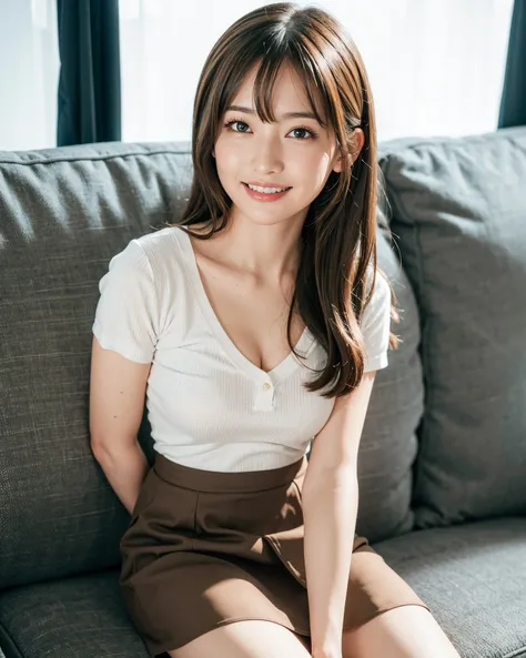 stunning waist、((Silk collared shirt、Are standing、Medium Hair、服の上からでもわかるBig Breasts、Both hands are in front of the belly button、A photo of panties visible through a short polo shirt、Roll up your shirt with your hands、She is wearing a white polo shirt and luxurious white panties.、:1.4))、In the living room、Cream Hair Color、Her huge breasts are obvious even through her clothes...、Small earrings、Light brown hair color、:1.4))、Shiny Hair、Light beige hair color、Background Blur、Light brown hair、{{Cowgirl Shot}}、((Close-up shot from the waist up、Big Breasts:1.4))、Big Breasts、にっこりsmile、服からでも分かるBig Breasts、Cowboy Shot、素敵なsmile、((Revealing clothing))、Full body photo、ring、Tuck your hair behind one ear、Silver Necklace、smile、Caustics、Highly detailed photos、Big Breasts、Super no makeup、(8K、RAW Photos、Highest quality、masterpiece:1.2)、(Realistic、Realistic)、1 Girl、((Big Breastsショートヘア、Looking into the camera:1.4))、Hair blowing in the wind