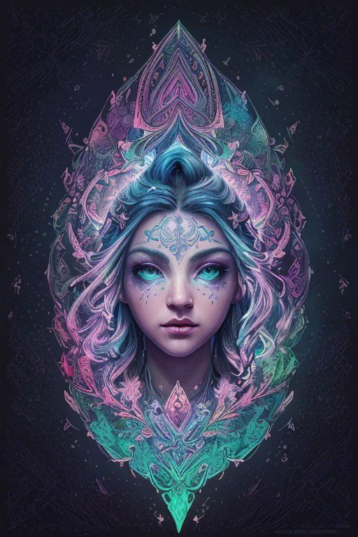 ultra detailed, astrophotography. neon colors, illustration of a viking as she sees the world while experiencing hallucinations, stoned, splash art, splashed neon colors, (iridiscent glowy smoke) ((motion effects)), best quality, wallpaper art, UHD, centered image, art, ((flat colors)), (cel-shading style) very bold neon colors, ((high saturation)) ink lines, psychedelic environment best quality, ink painting, acrylic, cute ice cornflowers, 2d, flat, adorable, vintage, art on a cracked paper, fairytale, storybook detailed illustration, cinematic, ultra highly detailed, tiny details, beautiful details, mystical, luminism, vibrant colors, complex background, centered, symmetry, painted, intricate, volumetric lighting, beautiful, rich deep colors masterpiece, sharp focus, ultra detailed, astrophotography, centered, symmetry, painted, intricate, volumetric lighting, beautiful, rich deep colors masterpiece, sharp focus, ultra detailed, astrophotography.