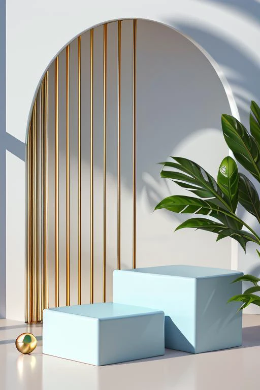 C4D style geometry background