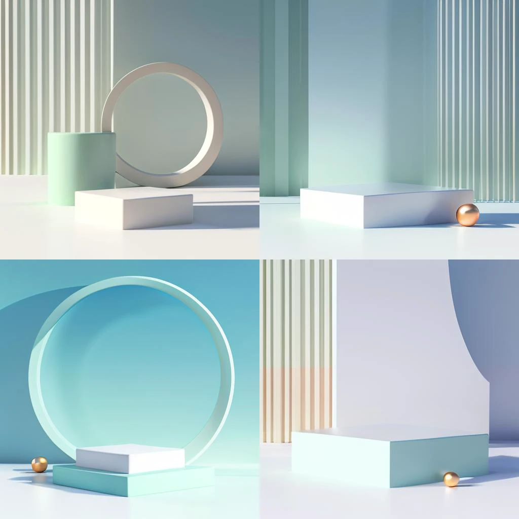 C4D style geometry background