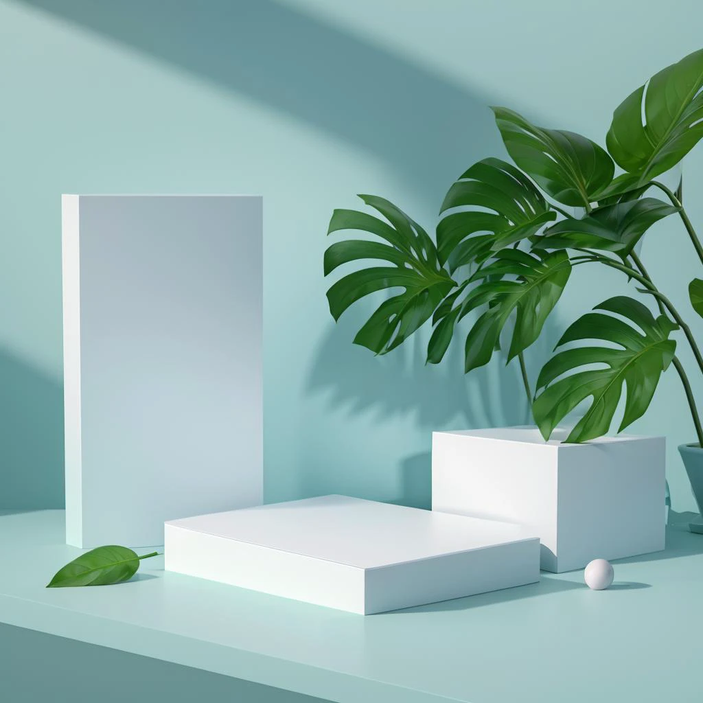 C4D style geometry background