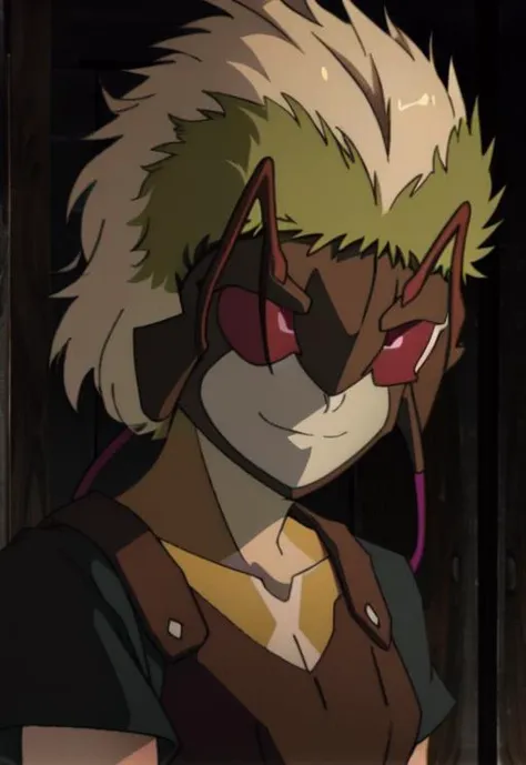 <lora:mushokutensei:0.8>, Veskel, smile, upper body,