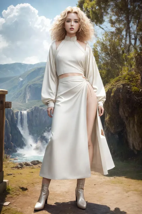 <lora:Lacy_v2:0.7>
<lora:lv_dress_v1:0.7> lv_dress, vuitton_dress
Masterpiece, best quality, (highly detailed raw photo:1. 2), 8k render in octane, volumetric lighting, volumetric shadows  <lora:more_details:0.7>
a woman, afro, Standing, pretending to get blown away by the wind, light blonde, satin lipstick
forestscapes background