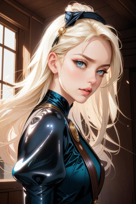 beautiful photo of girl, wearing a spiderman costume, blonde very long hair, A stunning intricate full color photo of (sks woman:1), epic character composition, by ilya kuvshinov, alessio albi, nina masic, sharp focus, natural lighting, subsurface scattering, f2, 35mm, film grain, --auto --s2