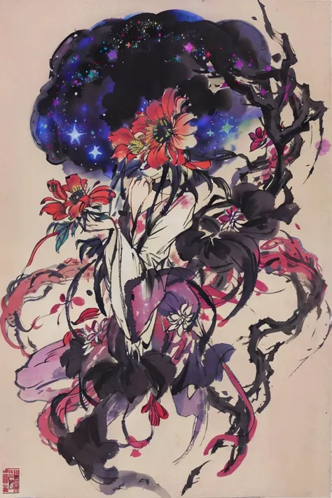 a cosmic horror flower