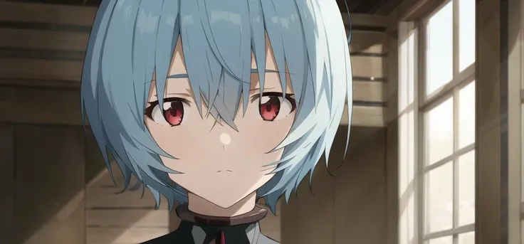 masterpiece, best quality,
evafinal, ayanami rei, 1girl, solo, red eyes, blue hair, short hair, expressionless, looking at viewer<lora:evafinalmagic-000001:0.6>