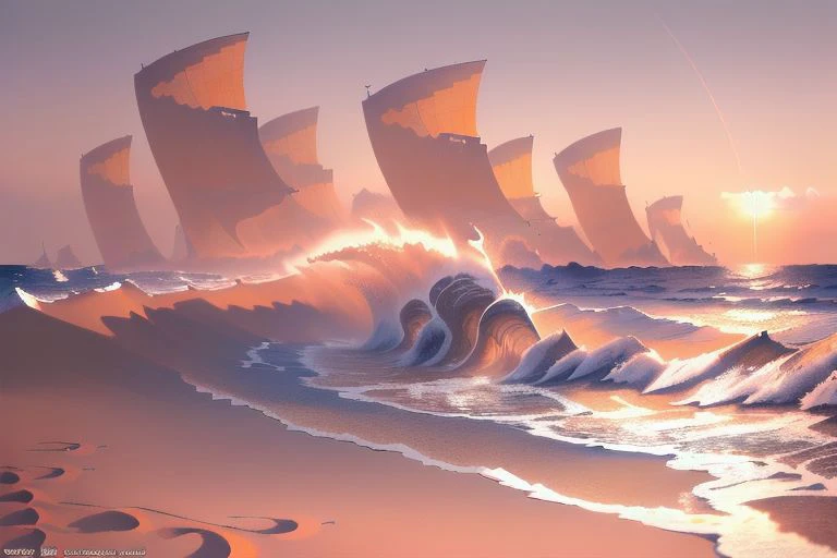 extremely detailed 8k wallpaper,((masterpiece)), (((best quality))), ((ultra-detailed)), (Amazing:1.1), beautiful, nature, sky and ground, heavy wind. masterful, exquisite, loyal, masterpiece, high-quality, detailed kitten, sand waves sun beach