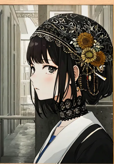 masterpiece,high quality,<lora:sanpaku-eyes-v2:1>,sanpaku,1girl,(looking at viewer:1.3),black eyes,side view,