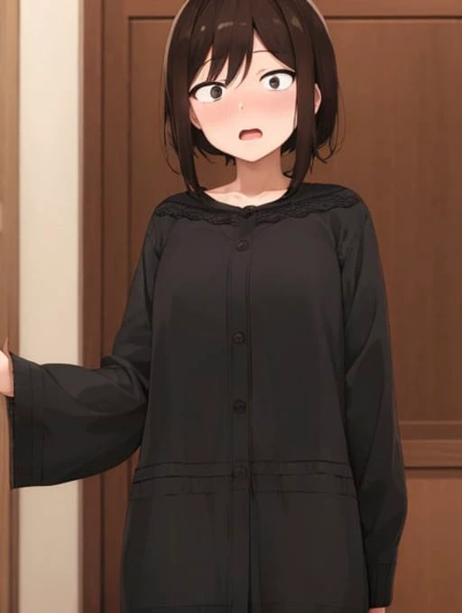 masterpiece, high quality, <lora:sanpaku-eyes-v2:1.0>,sanpaku, 1girl, looking at viewer, surprised, wide-eyed, open mouth, black eyes,