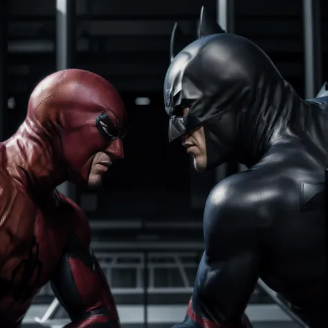 (RAW photo, best quality), 8k UHD, DSLR
finely detail, ultra-detailed, highres
batman vs spiderman, fighting, second-person view