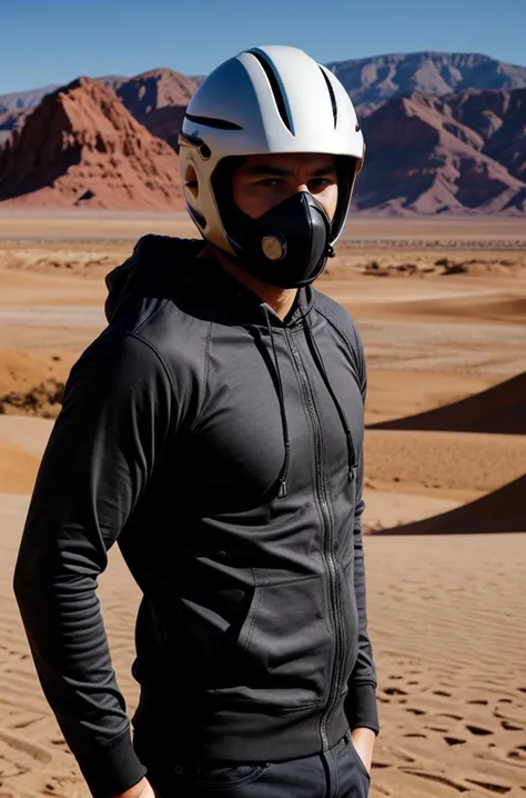 man, helmet, mask, hood, in a desert
<lora:Detail Slider V2 By Stable :0.4>
