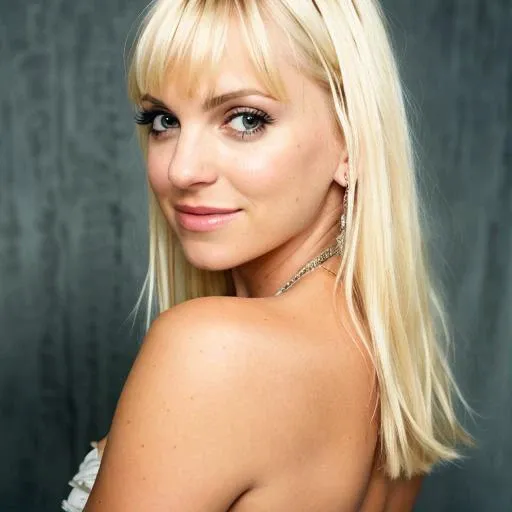 RAW photo, anna faris looking over her shoulder, (high detailed skin:1.2), 8k uhd, dslr, soft lighting, high quality, film grain, Fujifilm XT3  <lora:anna faris v1.1:1>
