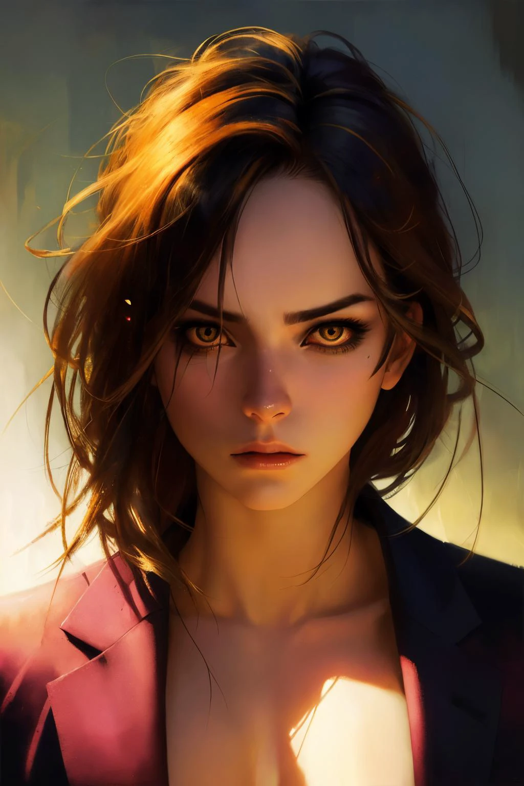 1 woman,
shirt, suit ,
realistic face
dramatic light, shadow
pastel ( Russ Mills)