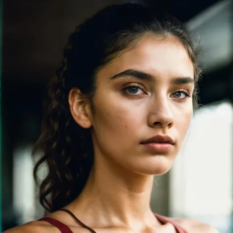 , (close-up, editorial photograph of a 21 year old woman), (highly detailed face:1.4) (angry:0.7) (background bar, moody, private study:1.3) <lora:epiNoiseoffset_v2:1.2>, POV, by lee jeffries, nikon d850, film stock photograph ,4 kodak portra 400 ,camera f1.6 lens ,rich colors ,hyper realistic ,lifelike texture, dramatic lighting , cinestill 800, curly hair, curly ponytail, angry face, <lora:add_detail:0>, <lora:GTALucia1:.5>