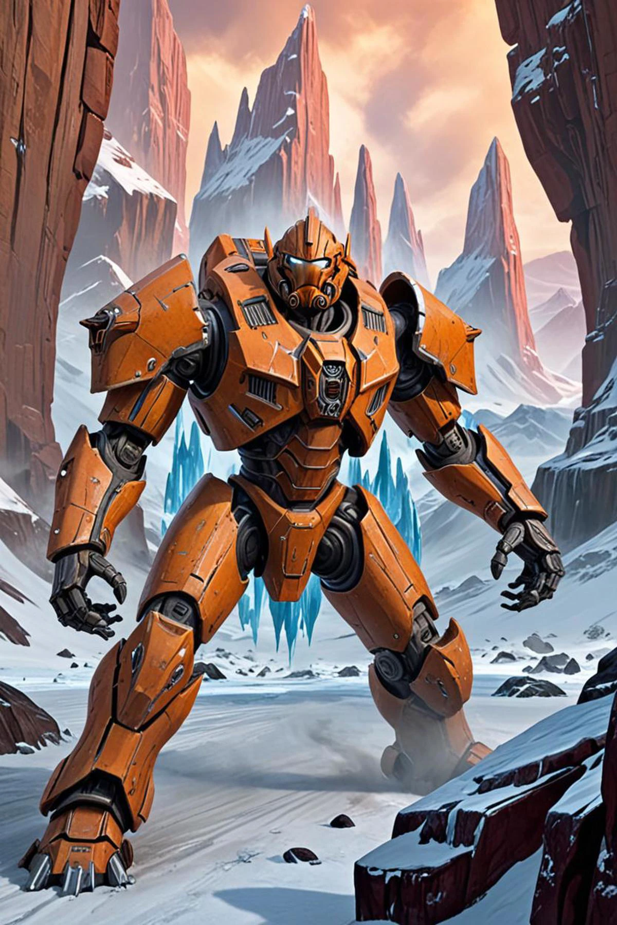 a big weird spaceship and redahair and attractive features in a battle of geonosis in the style of lost edges, frozen tear, <lora:sdxl_lightning_8step_lora.safetensors:1.0>, <lora:add detail xl.safetensors:1.5>
