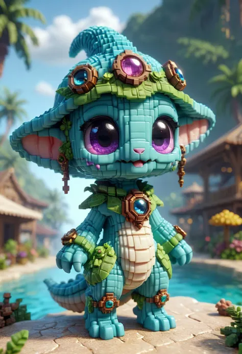 reality-shot, realism, realistic photography of a cute alien lifeform covered with goo, tropical lagoon marketplace, intricate details, ultra sharp, steampunk <lora:ral-vxl:0.8> ral-vxl