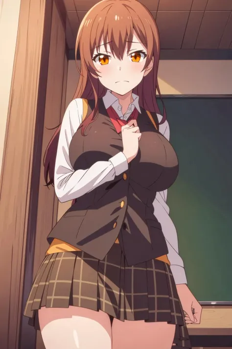 Boy and girl having sex,2D, masterpiece, Highest quality, anime, Very detailed, One girl,nakano miku, Brown Hair, Hair between the eyes,bra,White panties,Medium chest, Are standing, School,classroom
