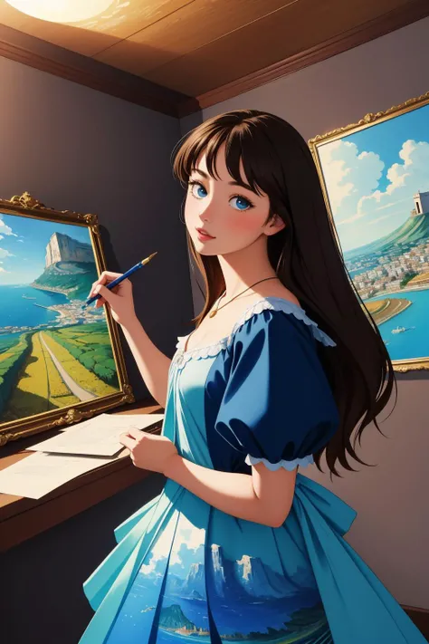 1girl, [ (stylized by Bert Stern:0.7) : (Jan Brueghel the Elder:1.2) : (Lou Marchetti:0.9) :6], masterwork Water color painting, highly detailed, poster art, landscape of a Shaky Untidy ([Casino:Naples:1]:1.3) from inside of a Ocean, dense field with Holly, at Dawn, Fearful, Vaporwave Art, broad lighting, Fish-eye Lens, Desaturated, quantum wavetracing, underpainting, masterpiece, lots of details, intricate, artistic