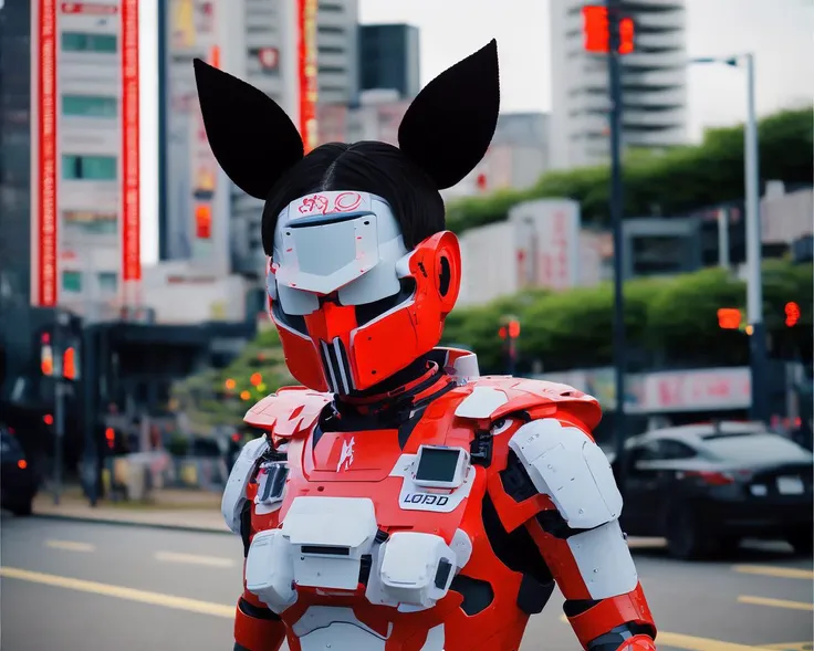 textless, photo of a Cybernetic Samurai in Neo-Edo-Tokyopunk, (photography by Cyber-Samurai:1.3) TomHardy