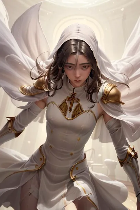 a profestional picutre of AM111_Jasmina_Jade, 1girl, battlepriest <lora:Clothing - Battle Priest_v2:0.7> paldin with holy armor,Sorceress's Veil: Behavior: The character drapes a sheer fabric around her form, her movements slow and graceful. Her eyes gleam with mystery, inviting curiosity and wonder., camera angle pov and focus on upper body, blend photorealism 2 2 : fashion shadows photographic unreal 5 daz. rpg ,extremely detailed artgerm greg rutkowski greg,((ultrasharp)),((masterpiece)),((best quality)),((ultradetailed)),((intricated details)), ultradetailed character, detailed face, intricated face details, <lyco:GoodHands-beta2:1.0> <lora:add_detail:0.5> , extremaly detailed background,