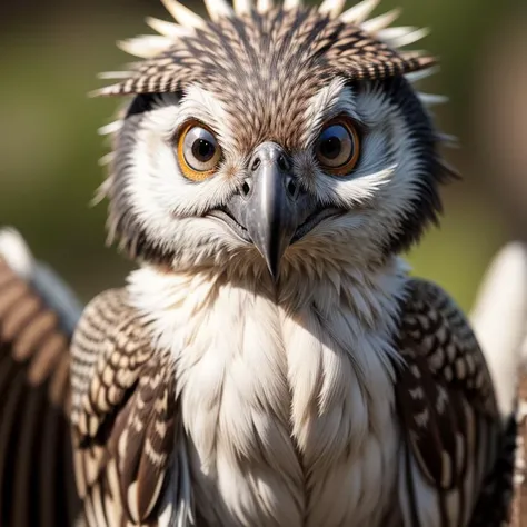 Highly defined macrophotography of a cute superb birdy raptor <lora:add_detail:0.85>