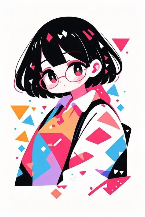 <lora:bzl:0.8>, <lora:niji-geometric:1.00>, bzl_test, glasses, flannel shirt, cute, <clip:skip:2>, <lora:lcm-lora:1.0>, masterpiece, 8k, high resolution, shallow depth of field, sharp focus