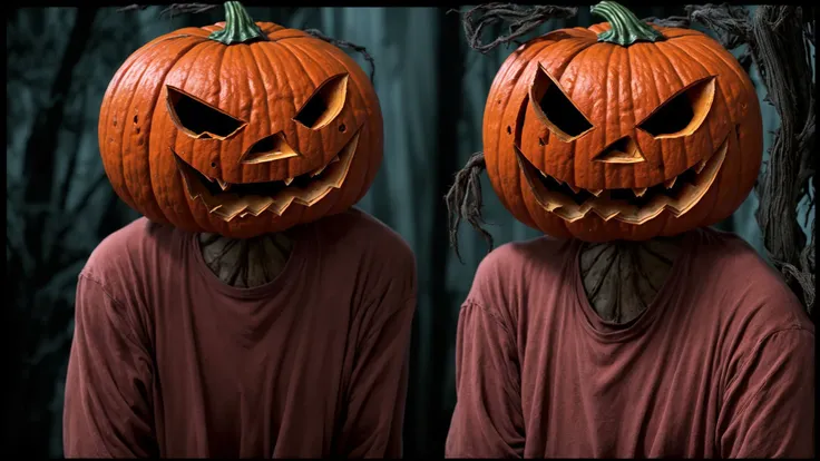 A cinematic horror scene Pumpkinhead <lora:SD15-Pumpkinhead-LoRA:1>