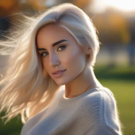 <lora:w00ds2:1> contrasts <lora:offset_0.2:.5> w00ds, a woman wearing a sweater, hair blowing in the wind, jeans, outside, park , portrait, beautiful bone structure, (realistic, photo-realistic:1.37), ultra high res, ultra-detailed, incredibly beautiful girl, 8k uhd, dslr, soft lighting, high quality, film grain, Fujifilm XT3