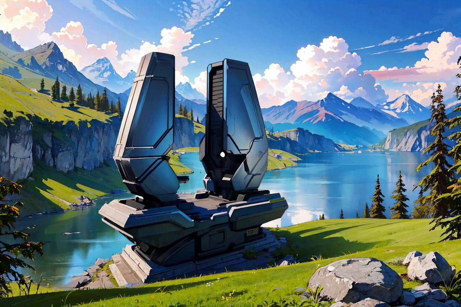 (masterpiece, best quality:1.2), beamemitter, no humans, landscape scenery <lora:beamemitter-halo-richy-v1:1>