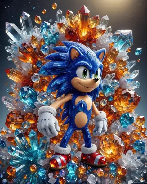 <lora:crystalz-sdxl:1> crystalz, concept art, Sonic the Hedgehog, Trinkets
